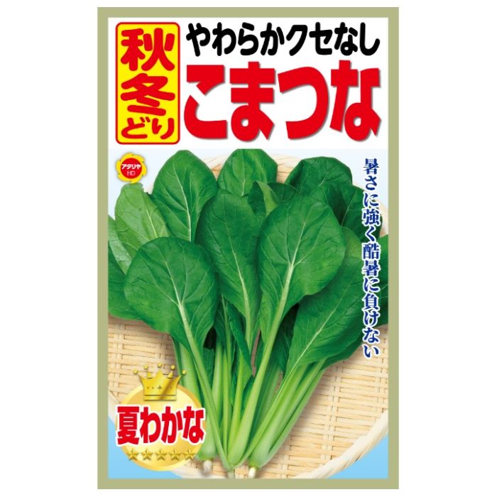 アタリヤ農園 コマツナ 秋冬どり　小松菜