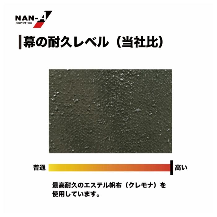 パイプ車庫678M用張替後幕ODオーディー(オリーブドラブグリーン)幕の説明画像3