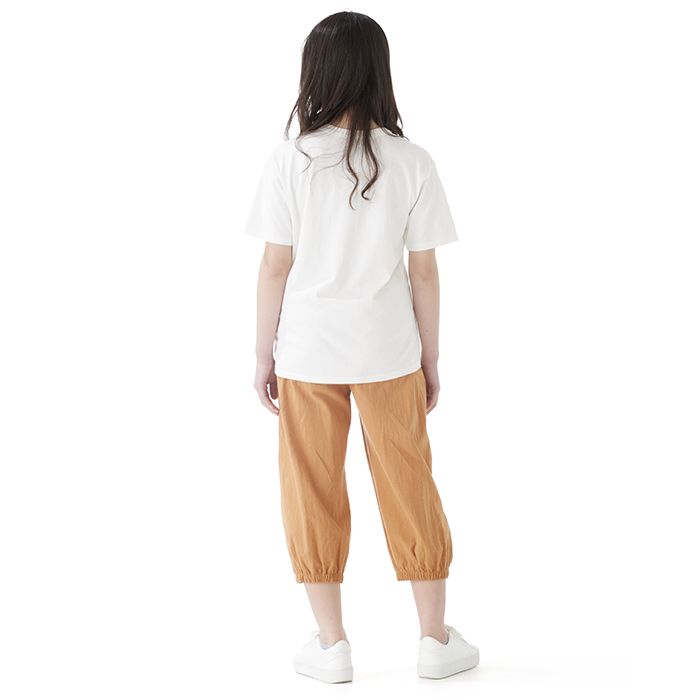 綿ワッシャー7分丈パンツ 301 オレンジ フリーサイズ(M〜L)の説明画像2
