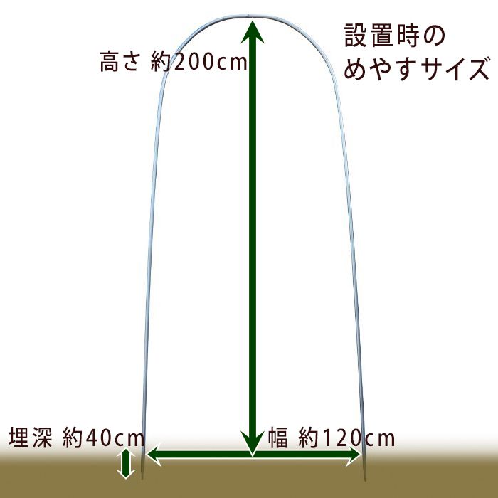 南榮工業 長尺きゅうり支柱オスメスセット 19×2750mm 2本セットの説明画像7