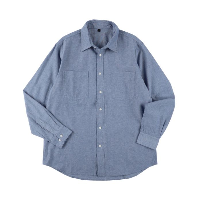 ダンガリーシャツ NF-196ブルーLL