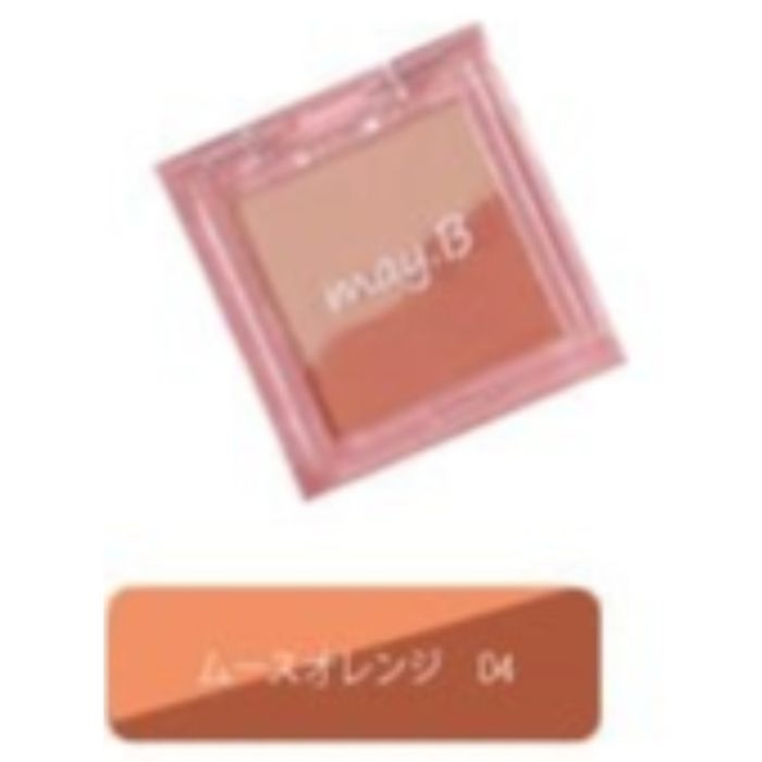 May.B(メイビ) mバイカラーアイシャドウ ムースオレンジ