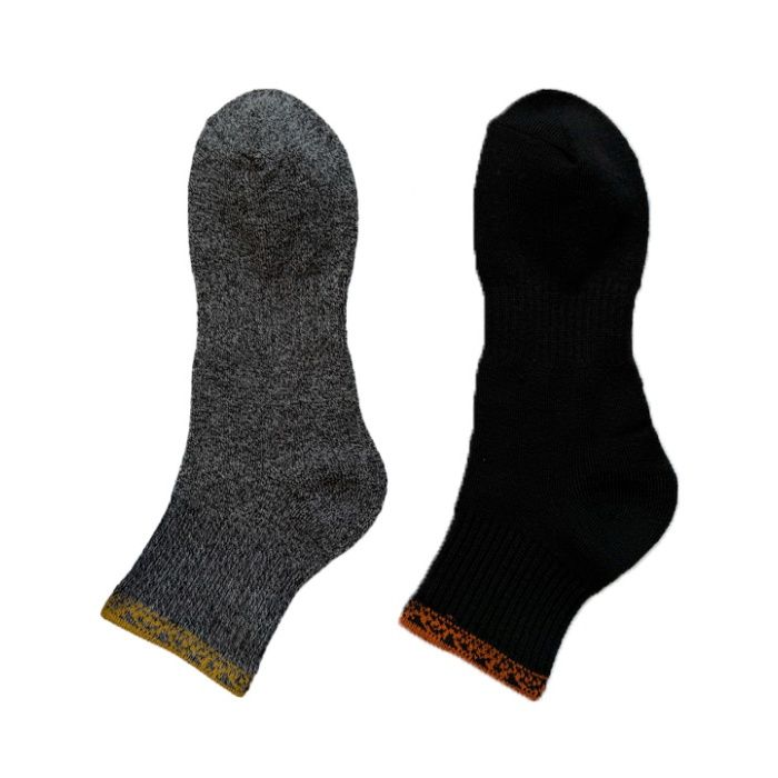 ナフコ 防寒HEAT靴下 厚地クッション ソフトタッチ クォーター丈 25-27cm 2足組の説明画像2