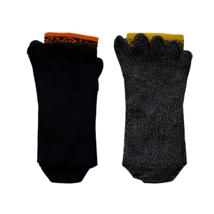 ナフコ 防寒HEAT靴下 暖かアクリル素材 ソフトタッチ 五本指 クルー丈 25-27cm 2足組の説明画像2
