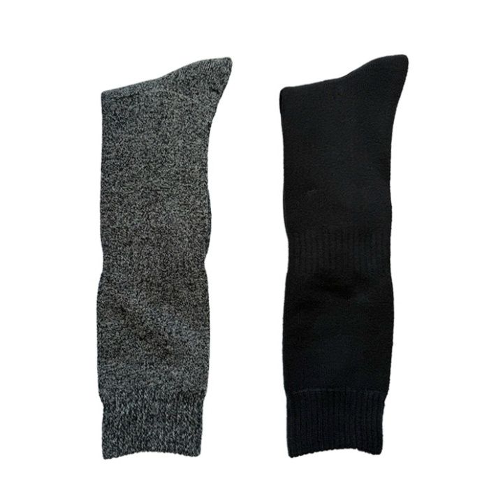 ナフコ 防寒HEAT靴下 裏起毛パイル 暖か保温 ロング丈 25-27cm 2足組の説明画像2