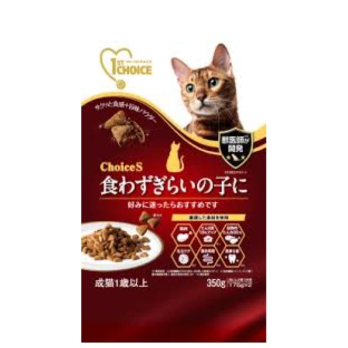 アース・ペット ファーストチョイス ChoiceS 食わずぎらいの子に 成猫1歳以上 350g