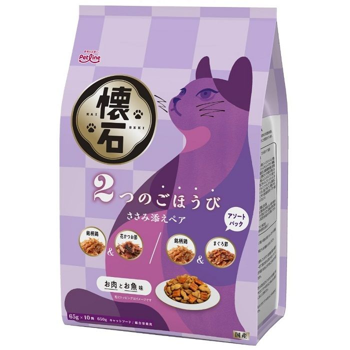 ペットライン 懐石 2つのごほうび ささみ添えペア 650g