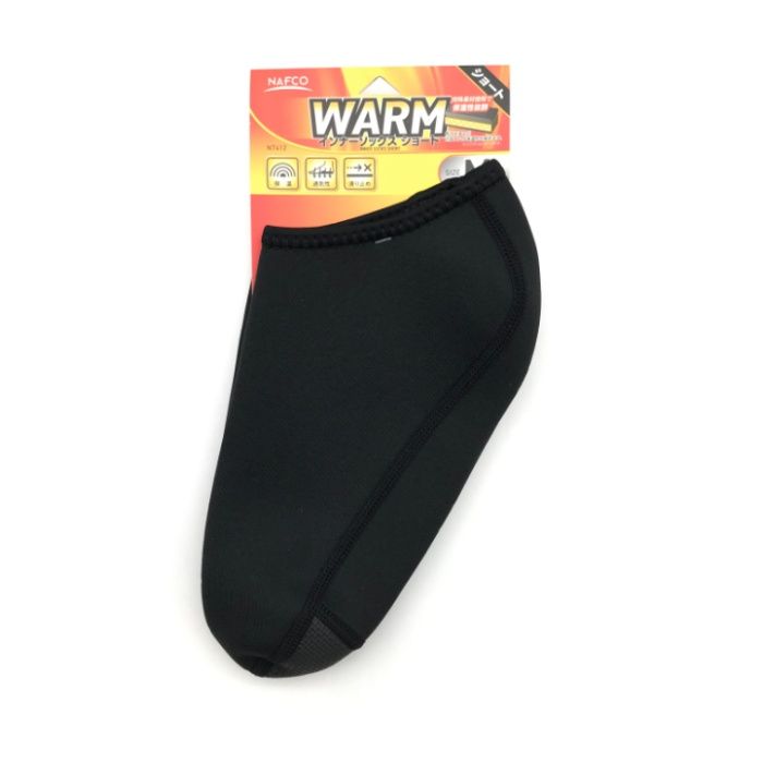 ナフコ WARM インナーソックス ショート丈 M N7412BK-M