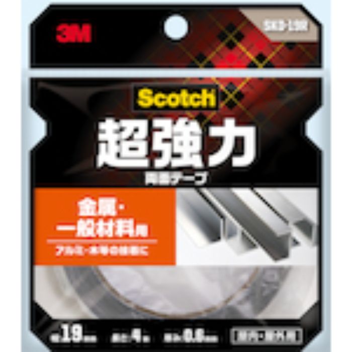 3M　スコッチ　超強力両面テープ　金属・一般材料用　19mm×4m SKD-19R