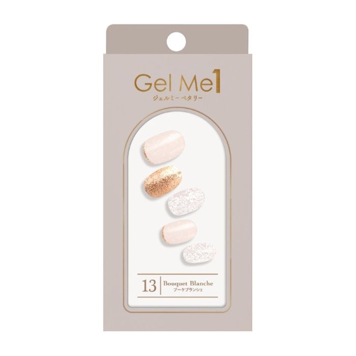 GelMe1 ジェルミー ペタリー 貼るジェルネイルシール 13　ブーケブランシェ