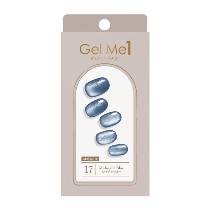 GelMe1 ジェルミー ペタリー 貼るジェルネイルシール 17　ミッドナイトブルー