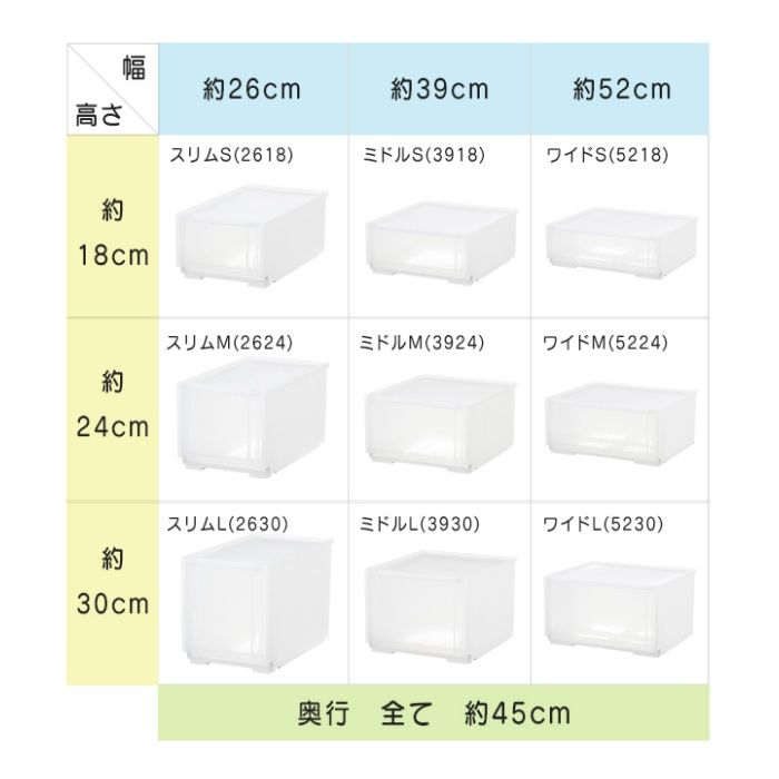 SANKA コンビネーションケース ミドルL 3930 クリア/ホワイトの説明画像2