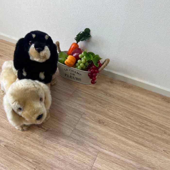 全備 粘着剤付き塩ビタイル デコウッド 150×1000×2mm ライトブラウンの説明画像4