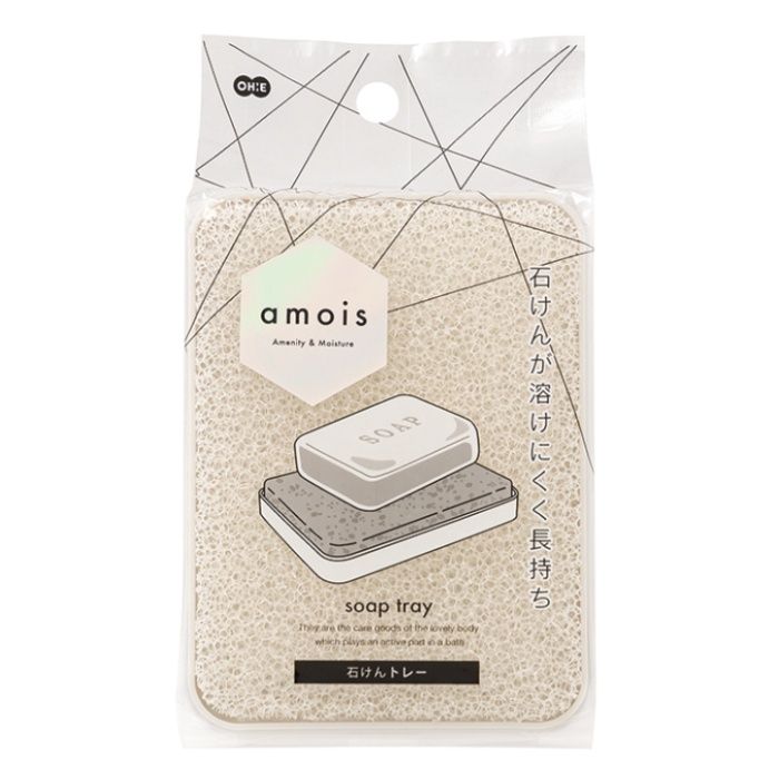 オーエ 石けんトレー amois スポンジ付
