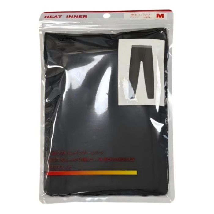 メンズヒートスパッツ BK　M