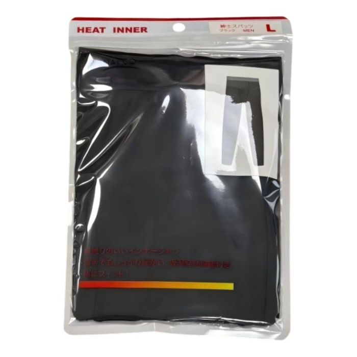 メンズヒートスパッツ BK　L