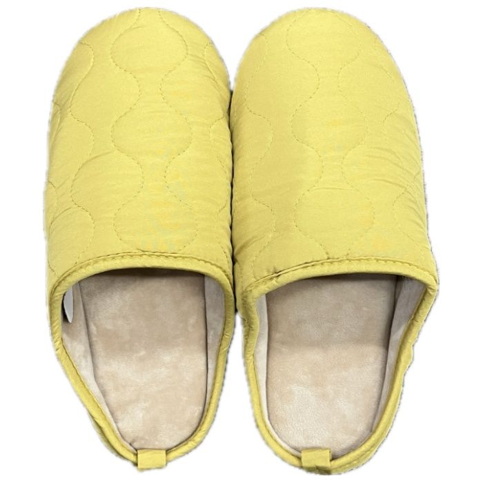 キルト イエロー Mサイズ ルームシューズの説明画像2
