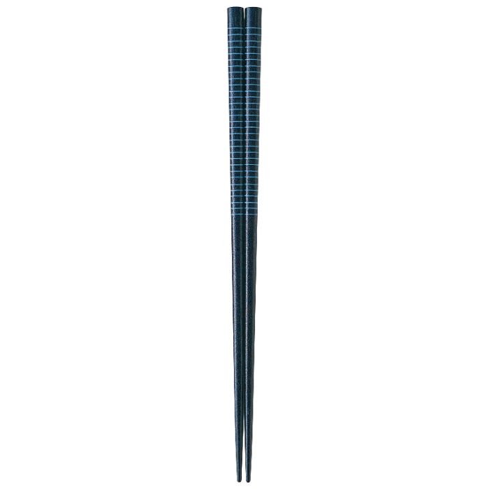 染箸 カブキ 青 23cm