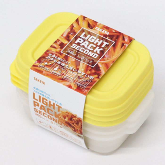 タケヤ化学工業 ライトパック セカンド イエロー 300ml×3個組