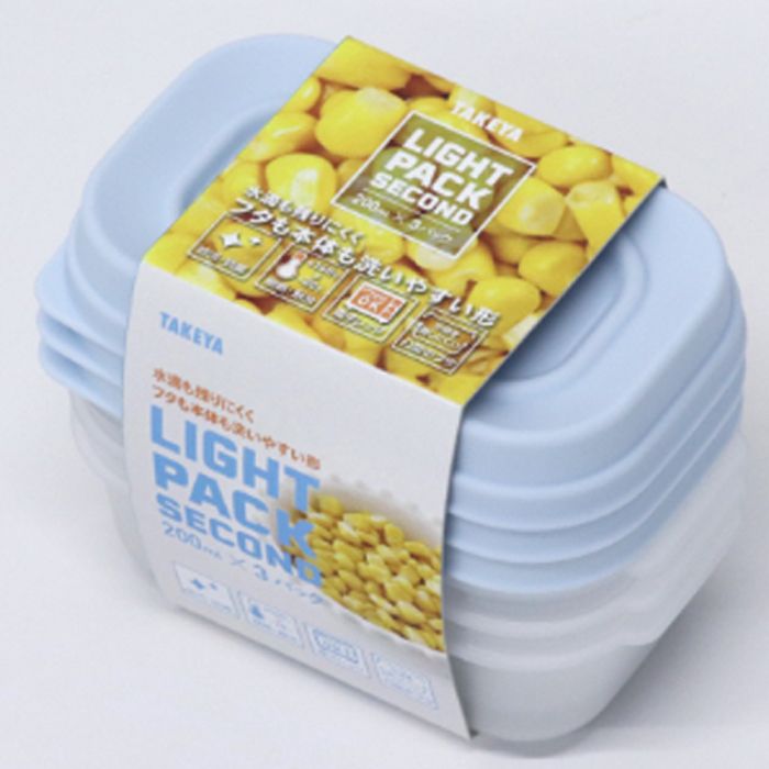 タケヤ化学工業 ライトパック セカンド ブルー 500ml×3個組
