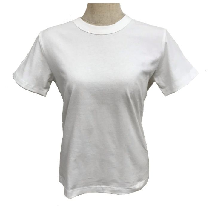 Lコットン半袖クルーネックTシャツ ホワイト　M　NS003WTM