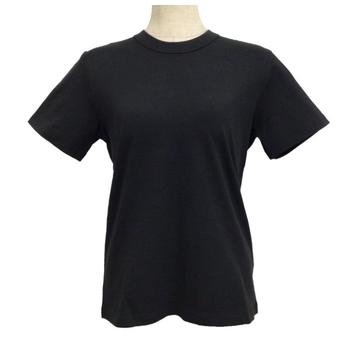 Lコットン半袖クルーネックTシャツ ブラック　L　NS003BKL