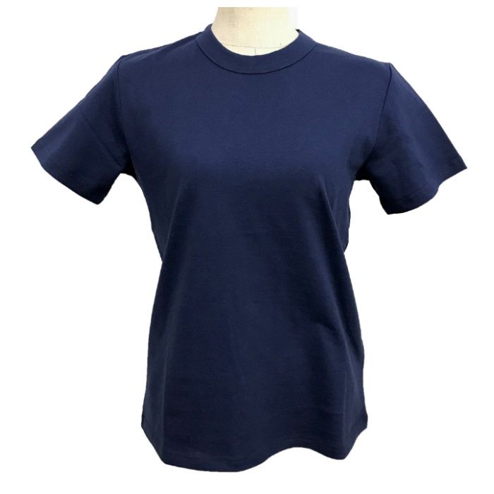 Lコットン半袖クルーネックTシャツ ネイビー　L　NS003NVL