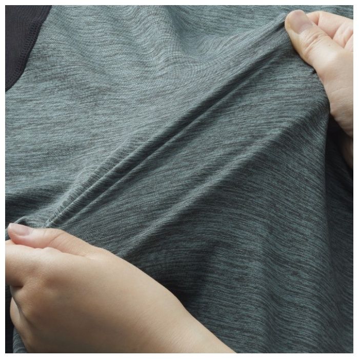 長袖コンプレッションシャツ NF-272 杢ワイン Mの説明画像5