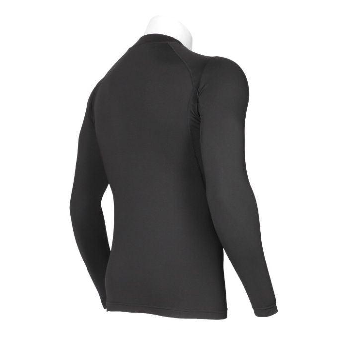 長袖コンプレッションシャツ NF-272 ブラック無地 LLの説明画像2