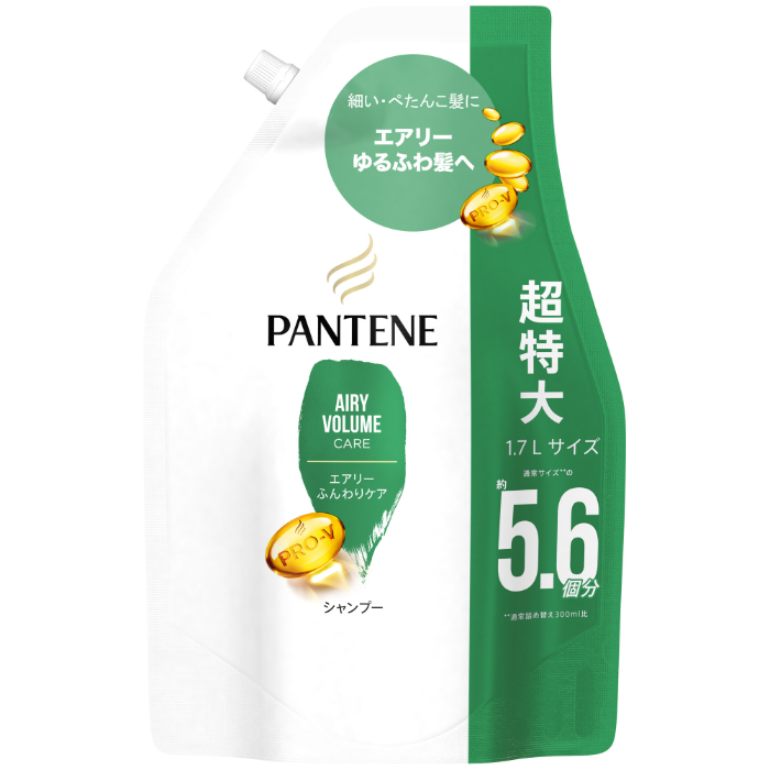 P&G パンテーン エアリーふんわりリペア シャンプー 詰替 超特大 1700ml