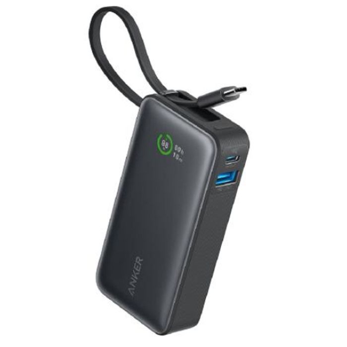 ANKER Anker　Nano　Power　Bank　(30W,　Built-In　USB-C　Cable)　BK A1259N11