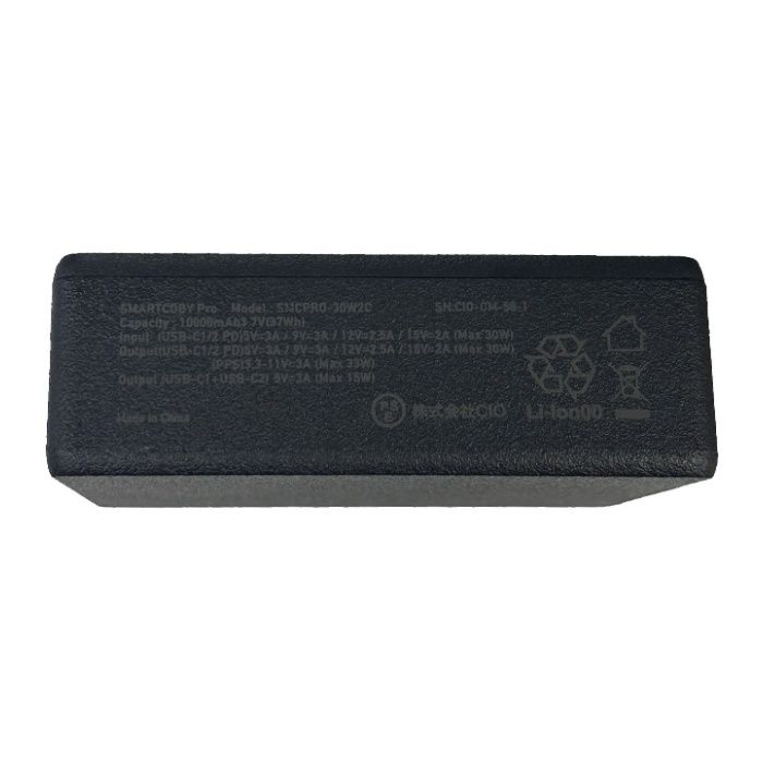 CIO SMARTCOBY　Pro　10000mAh　ブラック　30W　C×2 SMCPRO-30W2C-BKの説明画像2
