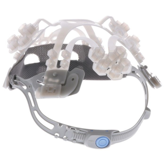 谷沢製作所 エアライト搭載ヘルメットABS製 透明ひさしブラック 帽体マットブラックの説明画像5