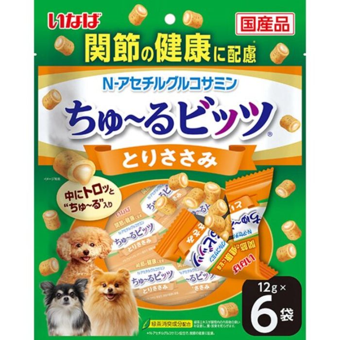 ちゅーるビッツ 関節の健康に配慮 とりささみ 12g×6