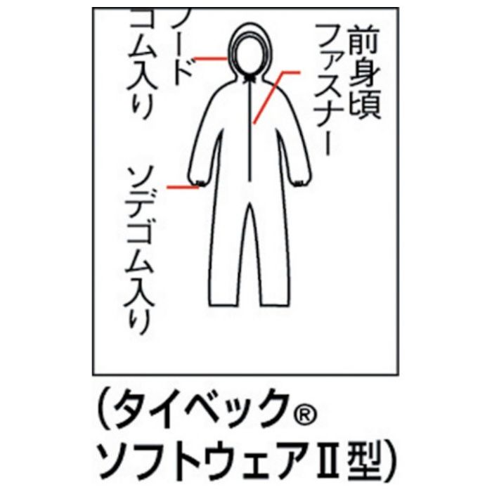デュポン タイベック ソフトウェア2型 TV-2 XXLの説明画像3