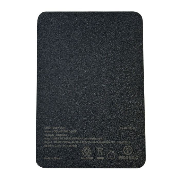 CIO SMARTCOBY SLIM 20W2C 5000mAh ブラック CIO-MB20W2C-5000-BKの説明画像2