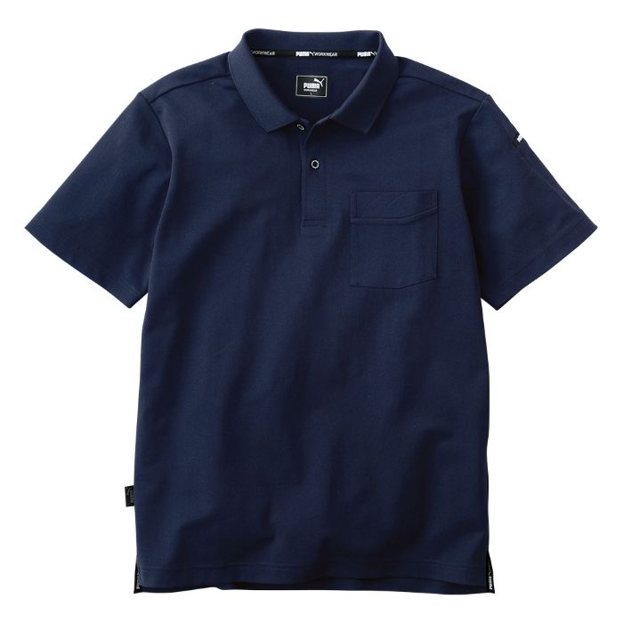 プーマワークウェア(PUMA WORK WEAR) 作業ウェアPUMA 半袖ポロシャツ ネイビー M PW-4014N