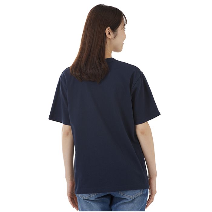 ナフコオリジナル コットン半袖クルーネックTシャツ NF-260 ネイビー Lの説明画像2