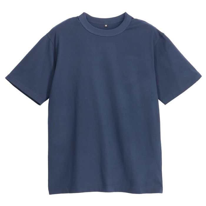 ナフコオリジナル コットン半袖クルーネックTシャツ NF-260 ネイビー Lの説明画像3