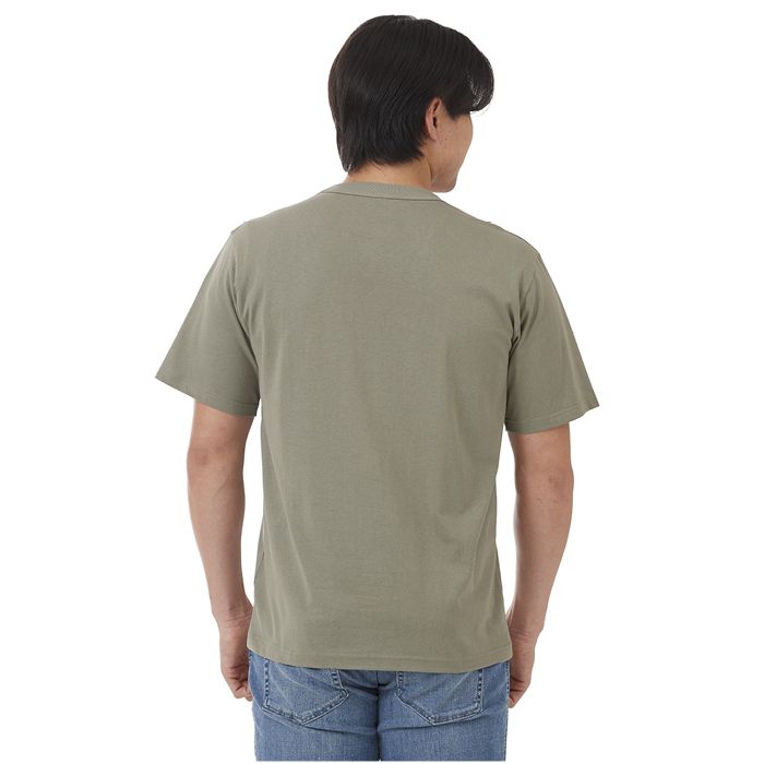 ナフコオリジナル コットン半袖クルーネックTシャツ NF-260 カーキ Lの説明画像2