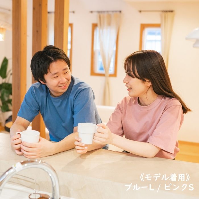 ナフコオリジナル コットン半袖クルーネックTシャツ NF-260 ラベンダー Sの説明画像8