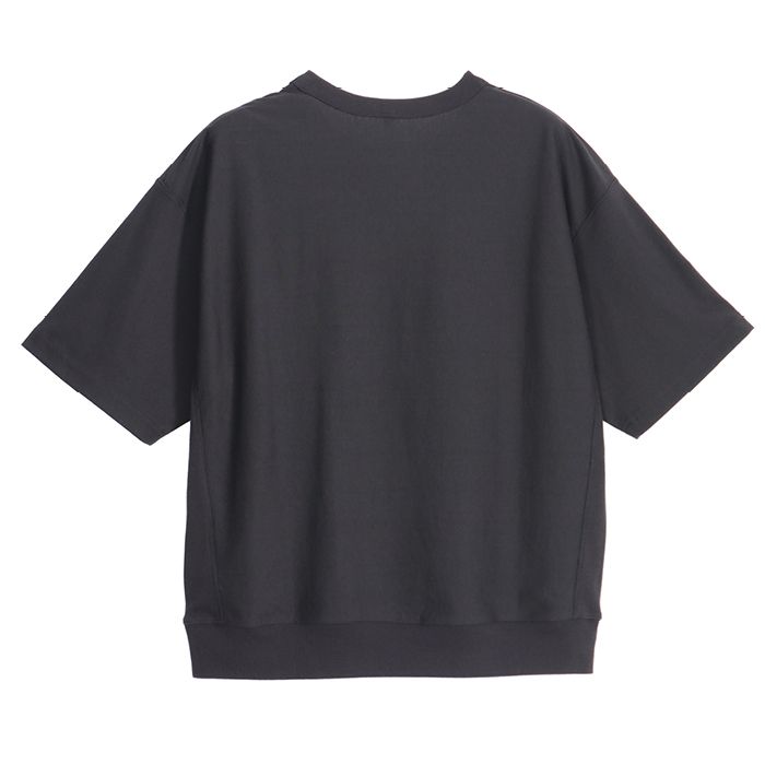 ナフコ スウェットTシャツ NF-255 ブラック Mの説明画像4