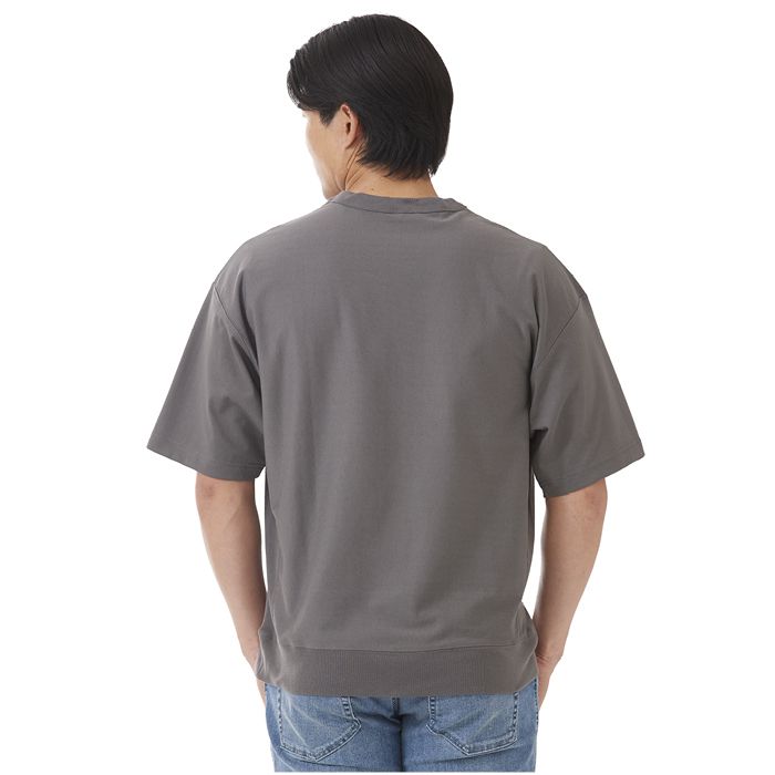 ナフコ スウェットTシャツ NF-255 ダークグレー Mの説明画像2