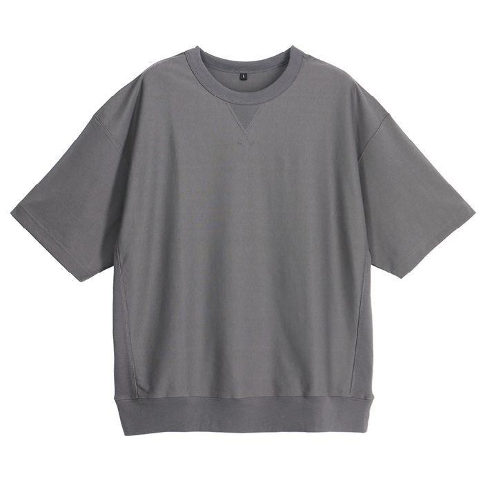 ナフコ スウェットTシャツ NF-255 ダークグレー Mの説明画像3