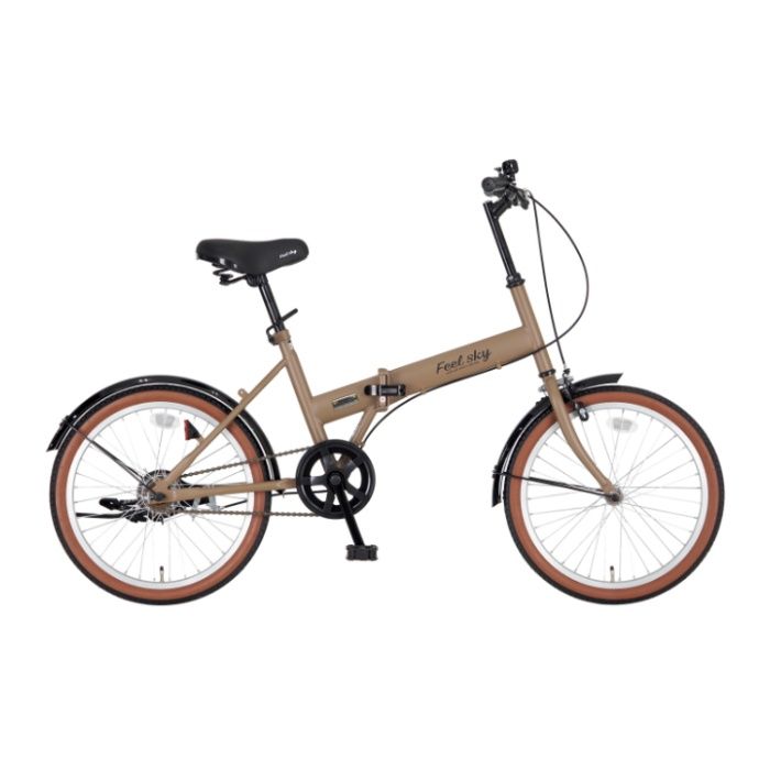 FeelSky　折畳自転車(シングル)20 マットブラウン