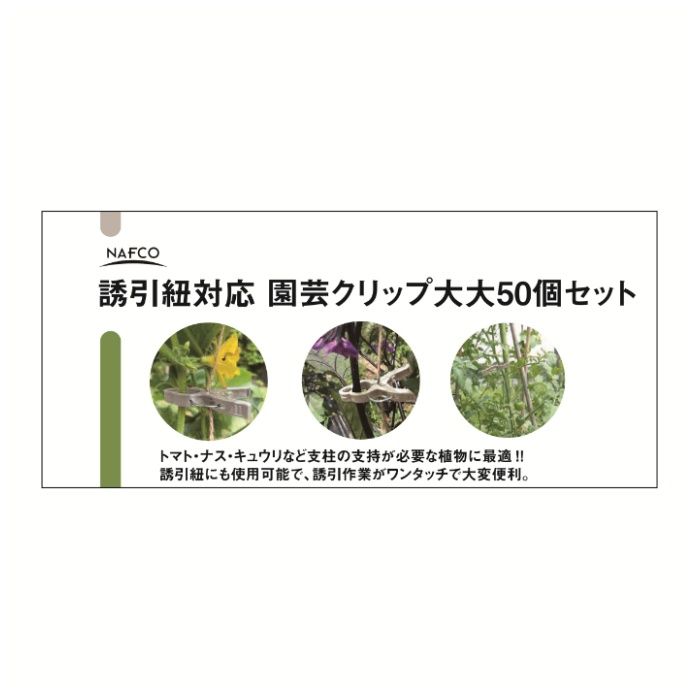 N　誘引紐対応　園芸クリップ 50P　大大の説明画像3