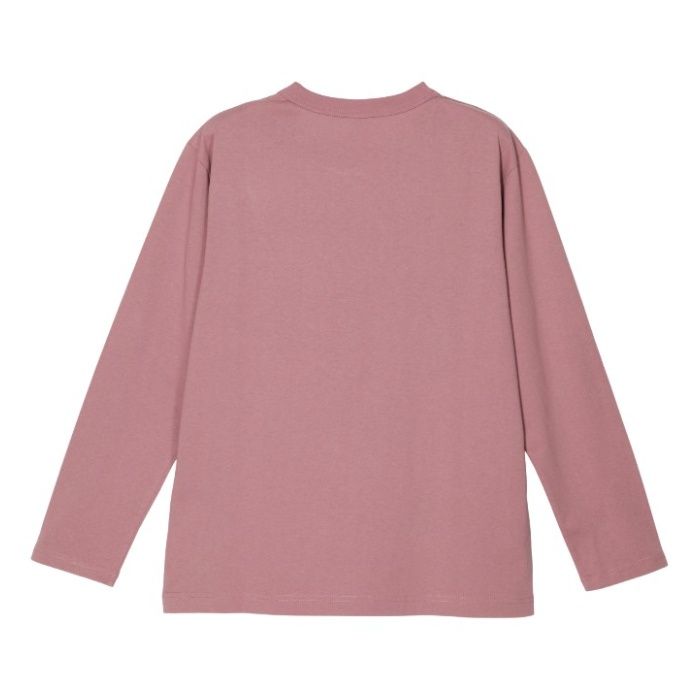 コットン長袖クルーネックTシャツ NF-267 ピンク Lの説明画像4
