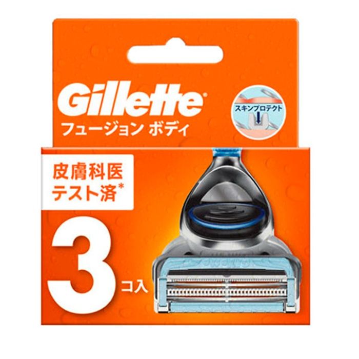 P&G ジレット フュージョン ボディ 替刃 3個入 全身・VIO用カミソリの替刃
