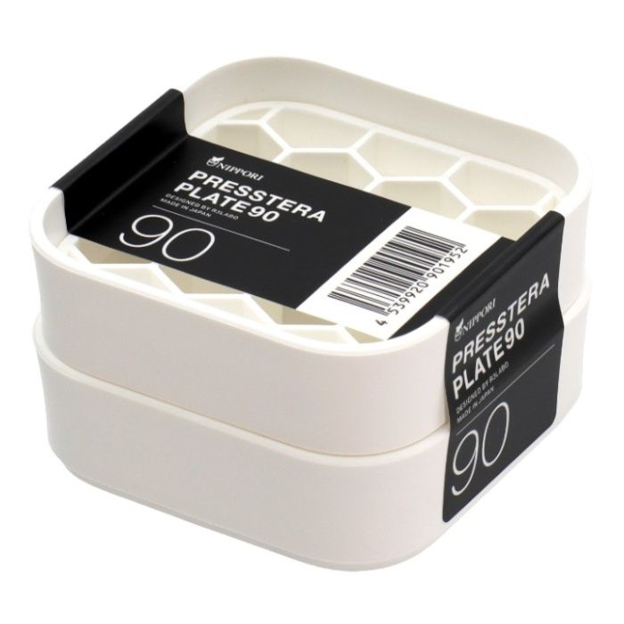 日本ポリ鉢 プレステラプレート90　2個組 ホワイト