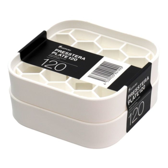 日本ポリ鉢 プレステラプレート120　2個組 ホワイト